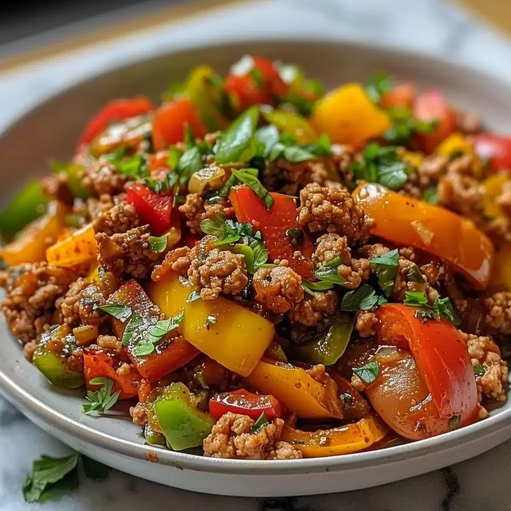 Ground Turkey and Peppers 3 Ground Turkey and Peppers