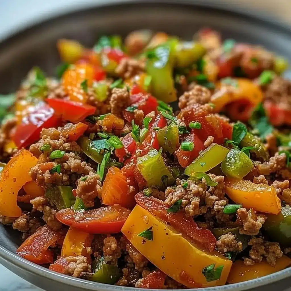 Ground Turkey and Peppers 3 Ground Turkey and Peppers