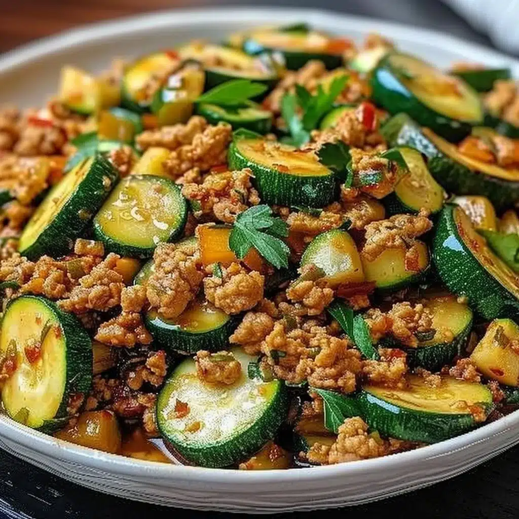 Ground Turkey and Zucchini Skillet 3 Ground Turkey and Zucchini Skillet