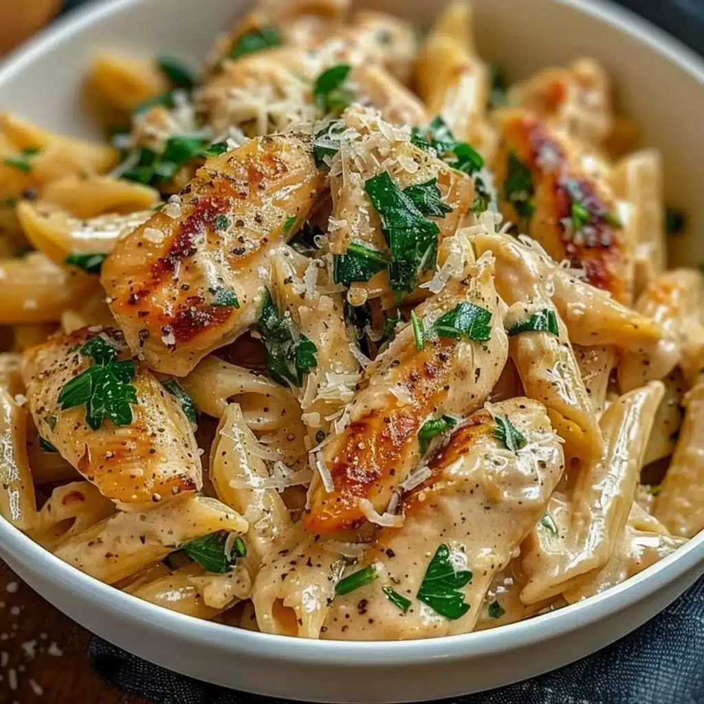 Healthy Garlic Parmesan Chicken Pasta 3 Healthy Garlic Parmesan Chicken Pasta