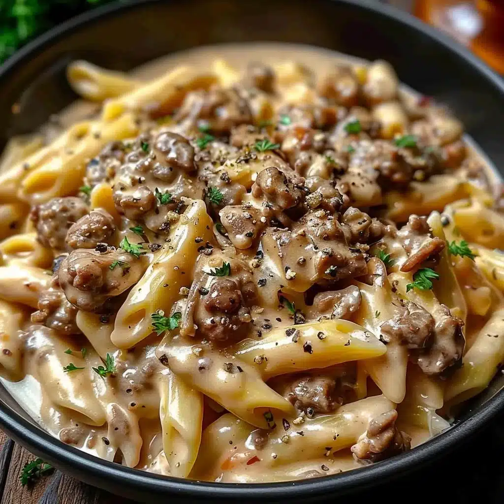 High Protein Creamy Beef Pasta 3 High Protein Creamy Beef Pasta