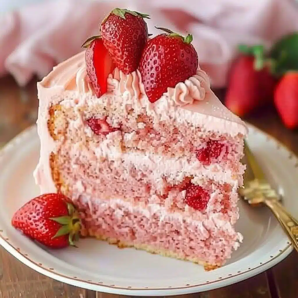 Homemade Strawberry Cake 3 Homemade Strawberry Cake