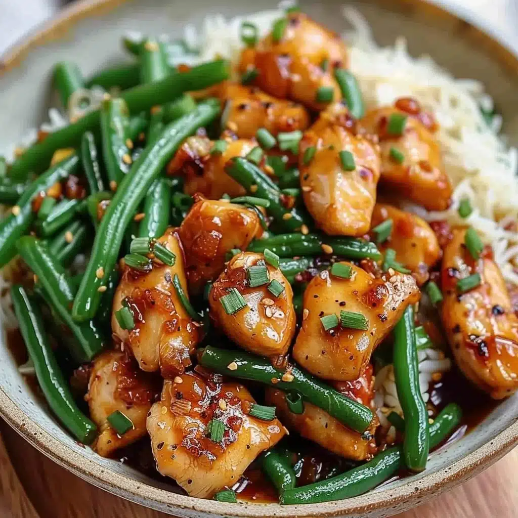 Honey Garlic Chicken with Green Beans 3 Honey Garlic Chicken with Green Beans