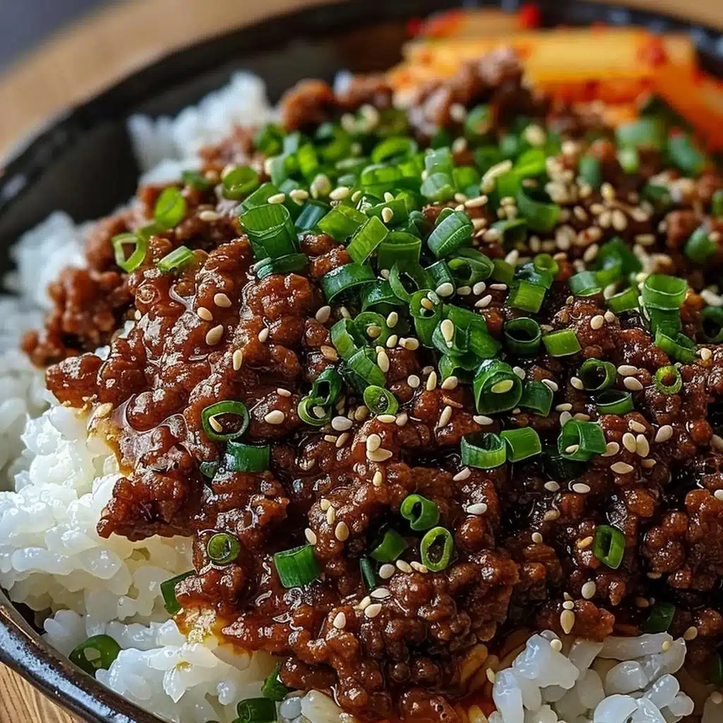 Korean Ground Beef Bowl 3 Korean Ground Beef Bowl