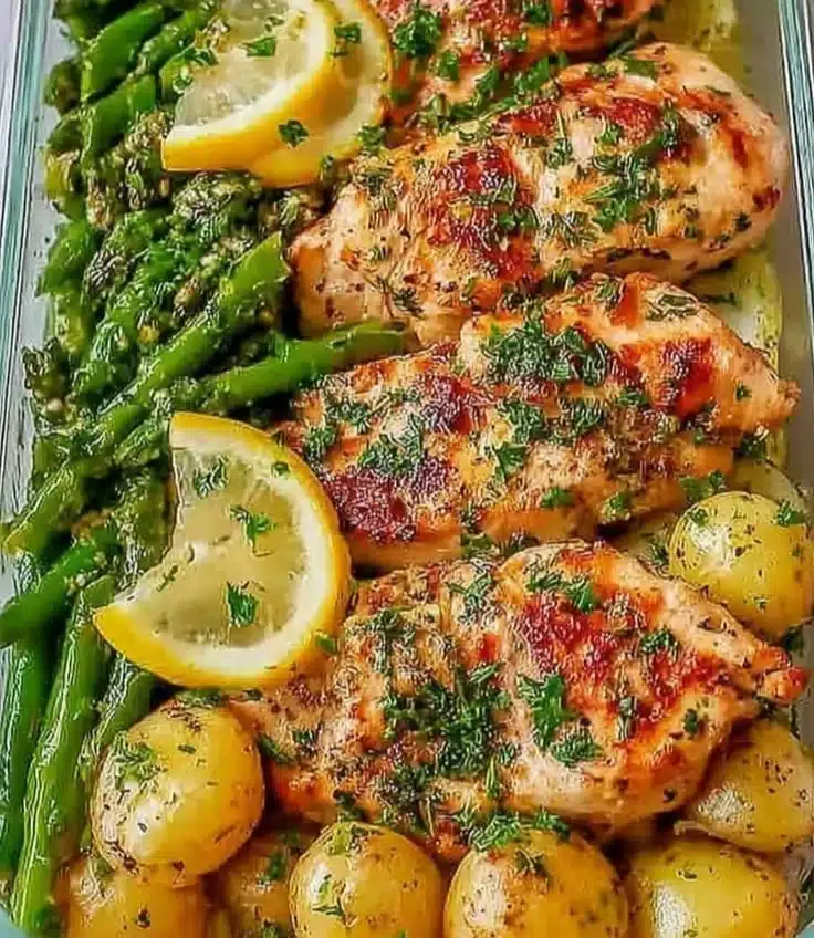 Lemon Garlic Chicken Meal Prep Bowls 3 Lemon Garlic Chicken Meal Prep Bowls