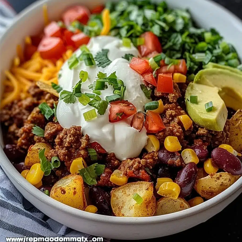 Loaded Potato Taco Bowl 3 Loaded Potato Taco Bowl