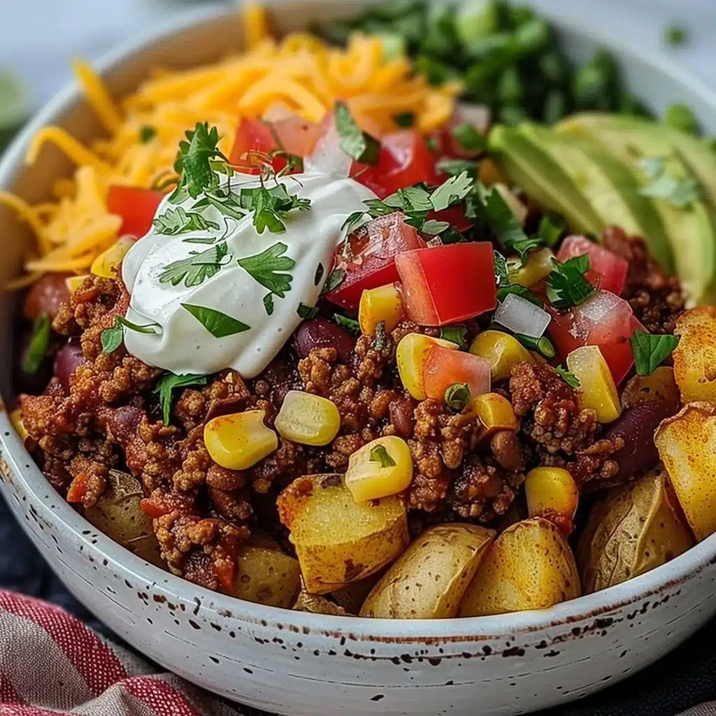 Loaded Potato Taco Bowl 3 Loaded Potato Taco Bowl