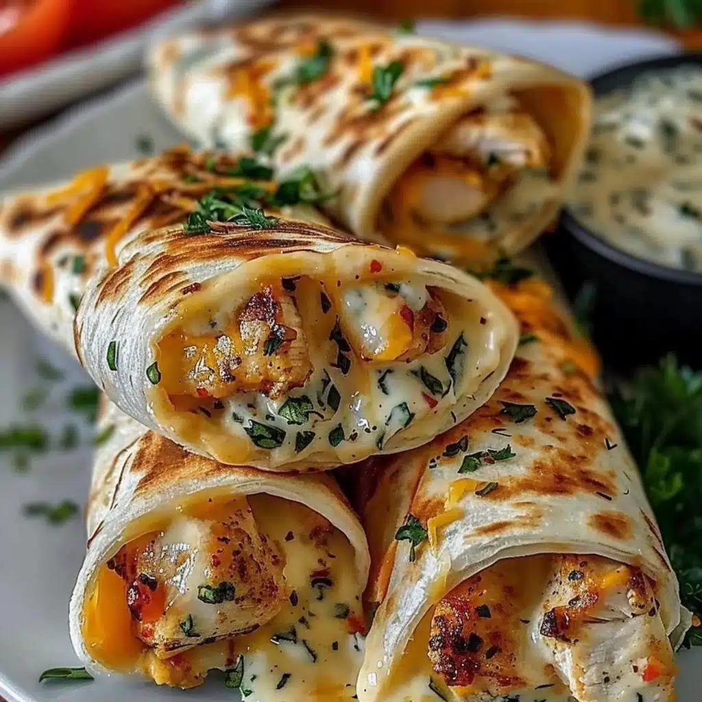 Low Carb Cheesy Garlic Chicken Wraps 3 Low Carb Cheesy Garlic Chicken Wraps