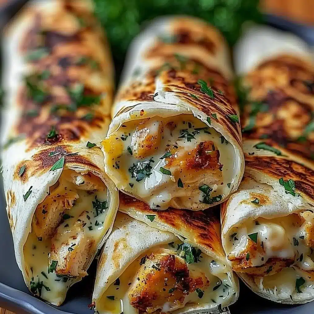 Low Carb Cheesy Garlic Chicken Wraps 3 Low Carb Cheesy Garlic Chicken Wraps