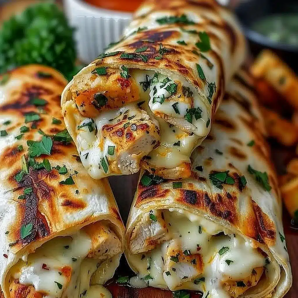 Low Carb Cheesy Garlic Chicken Wraps 3 Low Carb Cheesy Garlic Chicken Wraps