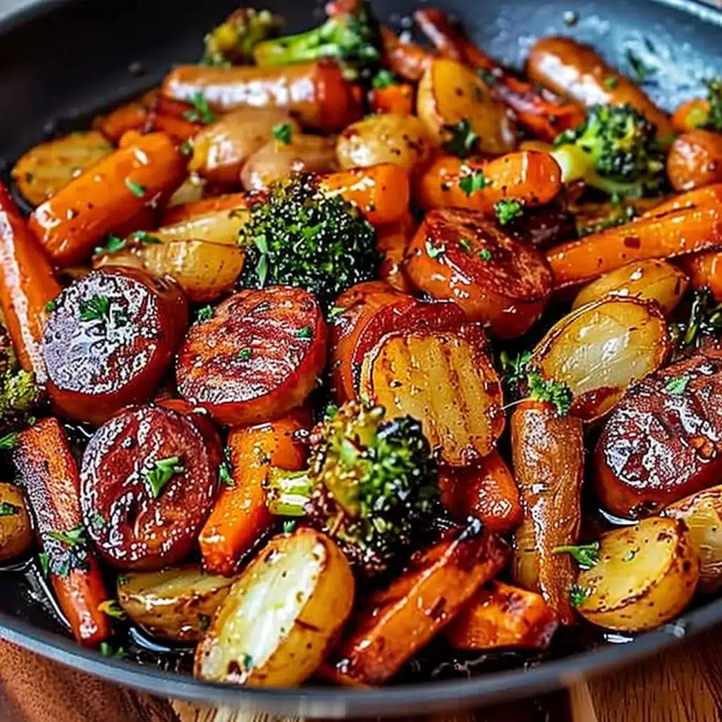 One-Pan Honey Garlic Kielbasa & Veggies: Easy Family Delight 3 One-Pan Honey Garlic Kielbasa & Veggies: Easy Family Delight