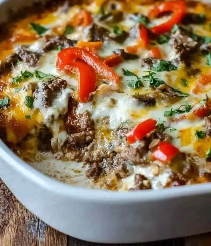 Philly Cheesesteak Skillet 3 Philly Cheesesteak Skillet
