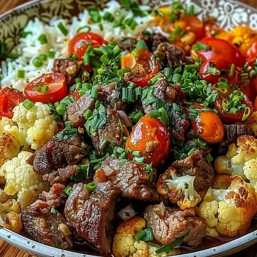 Roasted Cauliflower Beef Bowl 3 Roasted Cauliflower Beef Bowl