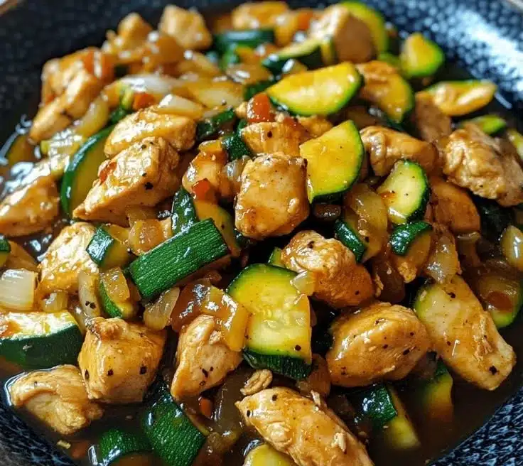 Simple Chicken Zucchini Stir Fry 3 Simple Chicken Zucchini Stir Fry