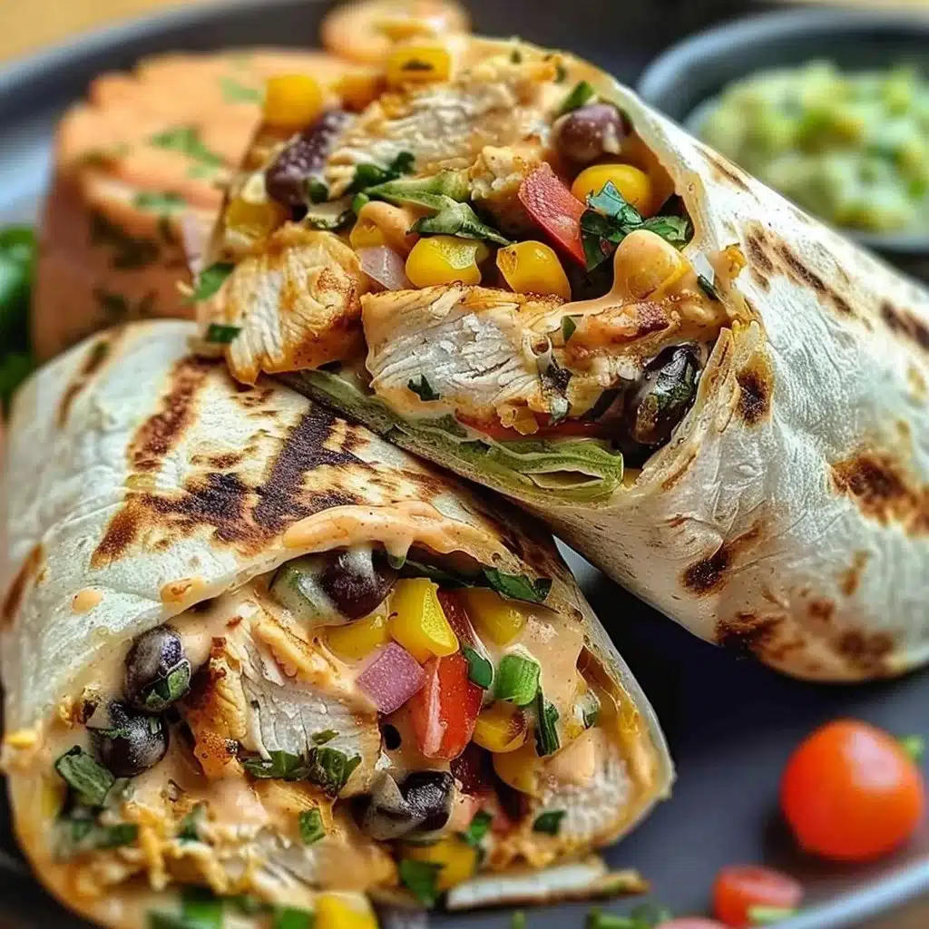 Southwest Chicken Wrap 3 Southwest Chicken Wrap