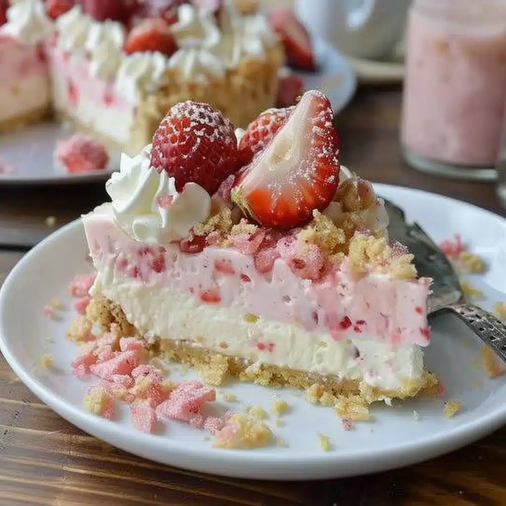 Strawberry Crunch Cheesecake 3 Strawberry Crunch Cheesecake