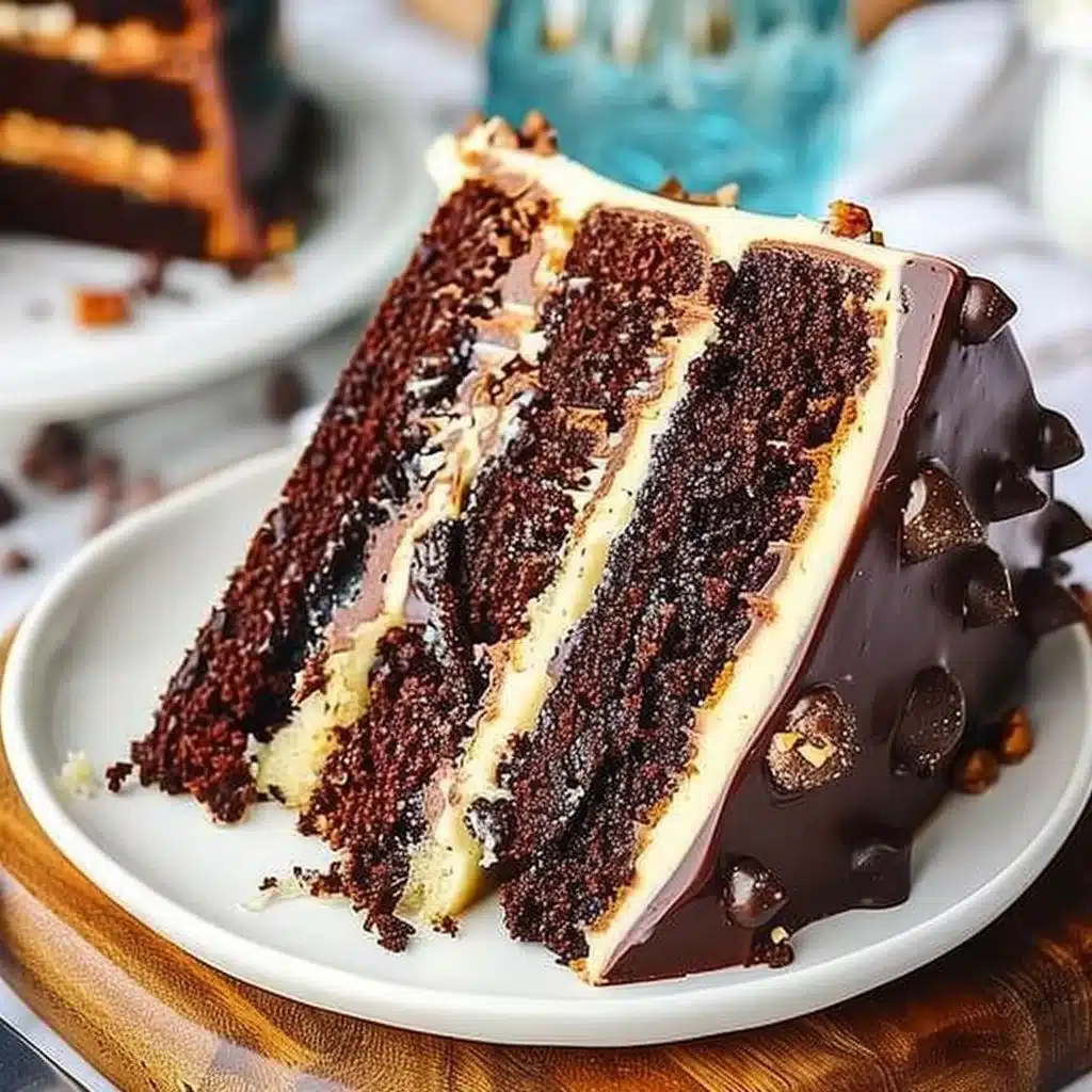 Turtle Chocolate Layer Cake 3 Turtle Chocolate Layer Cake