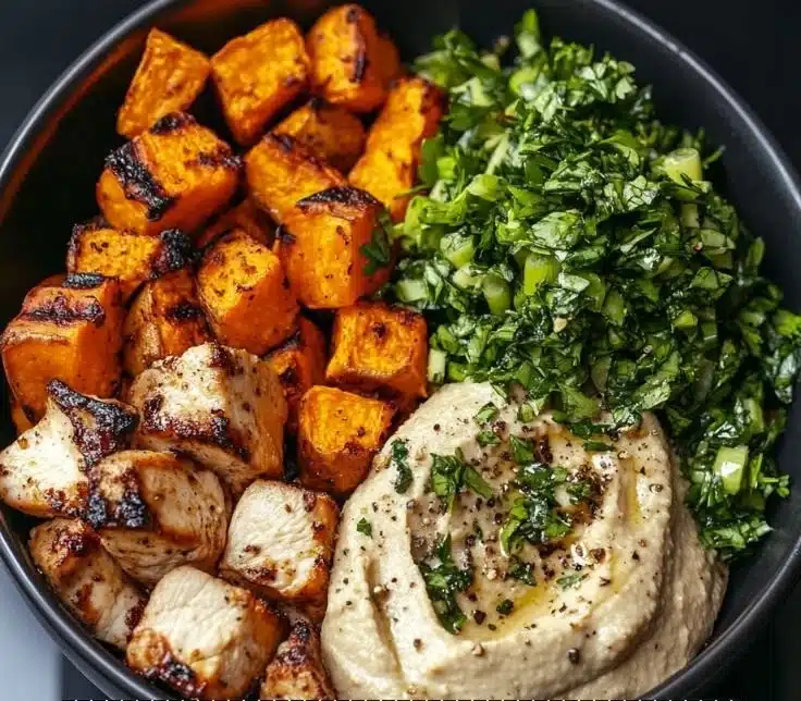 Wholesome Chicken & Sweet Potato Bowls 3 Wholesome Chicken & Sweet Potato Bowls
