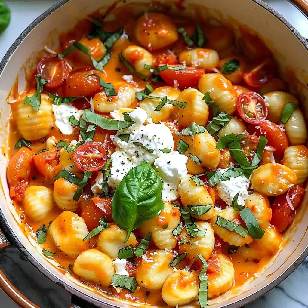30 Minute Creamy Tomato Gnocchi with Burrata 3 30 Minute Creamy Tomato Gnocchi with Burrata