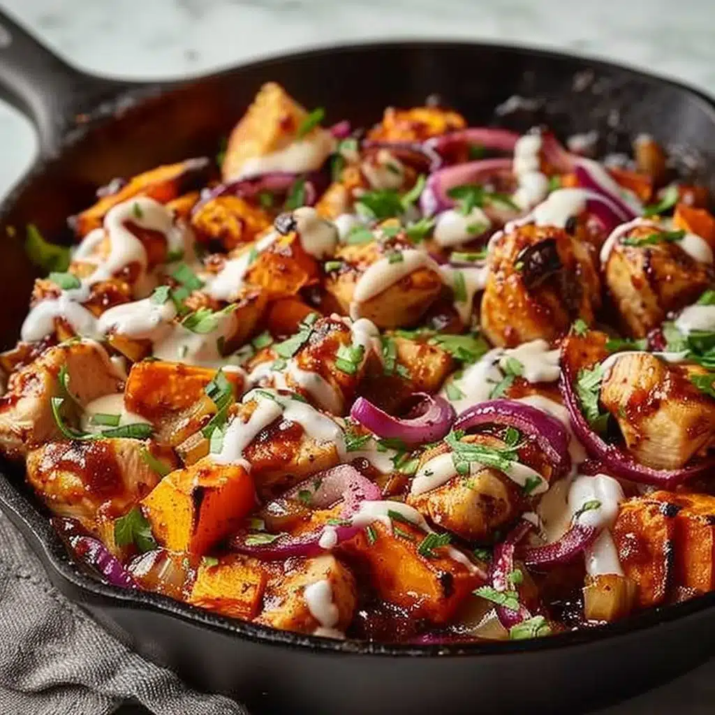 BBQ Chicken Sweet Potato Skillet – Easy One-Pan Dinner 3 BBQ Chicken Sweet Potato Skillet – Easy One-Pan Dinner