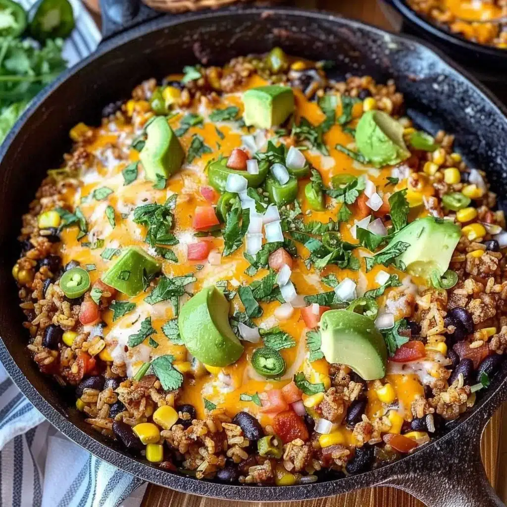 Cheesy Taco Rice Skillet 3 Cheesy Taco Rice Skillet