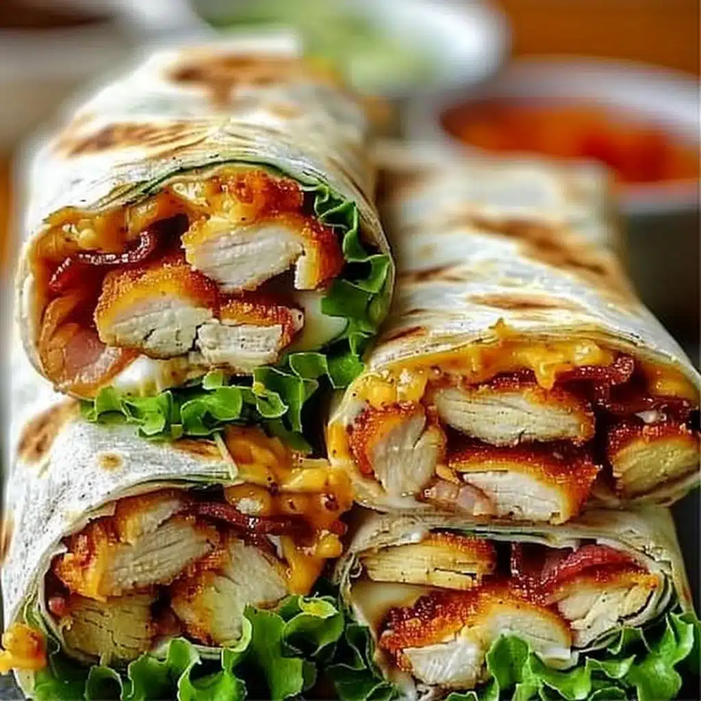 Crispy Chicken Bacon Wraps 3 Crispy Chicken Bacon Wraps
