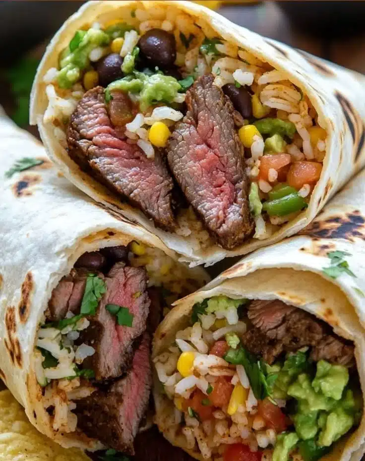 Delicious Steak Burritos 3 Delicious Steak Burritos
