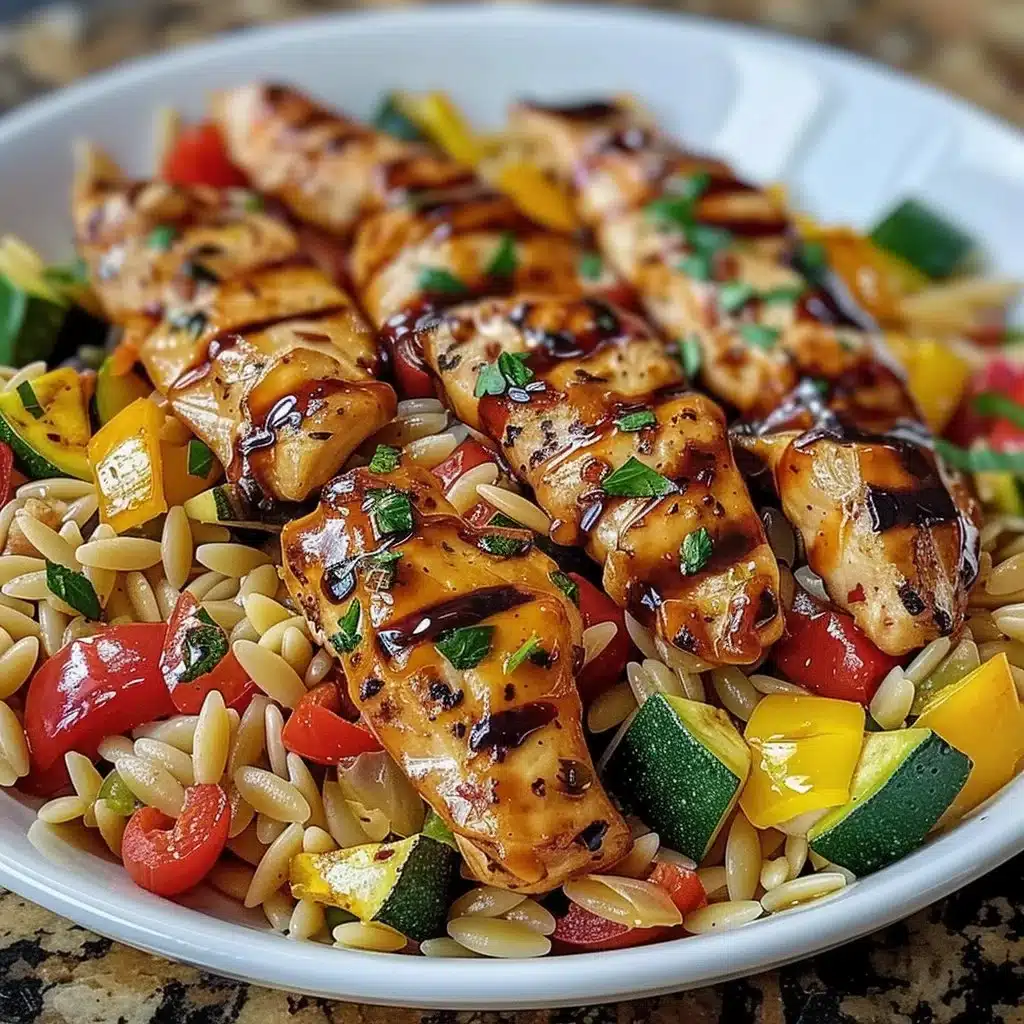 Easy Balsamic Chicken & Veggie Orzo 3 Easy Balsamic Chicken & Veggie Orzo