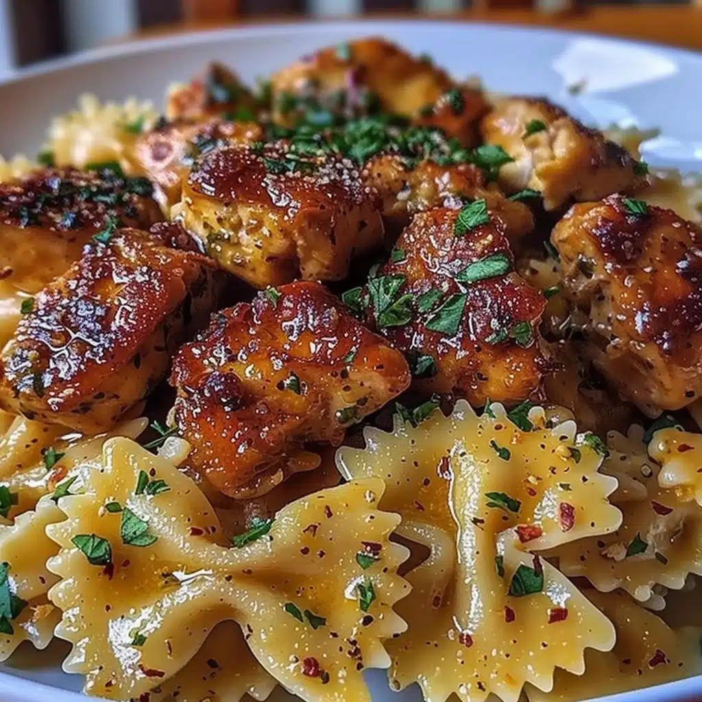 Garlic Butter Chicken and Bowtie Pasta 3 Garlic Butter Chicken and Bowtie Pasta
