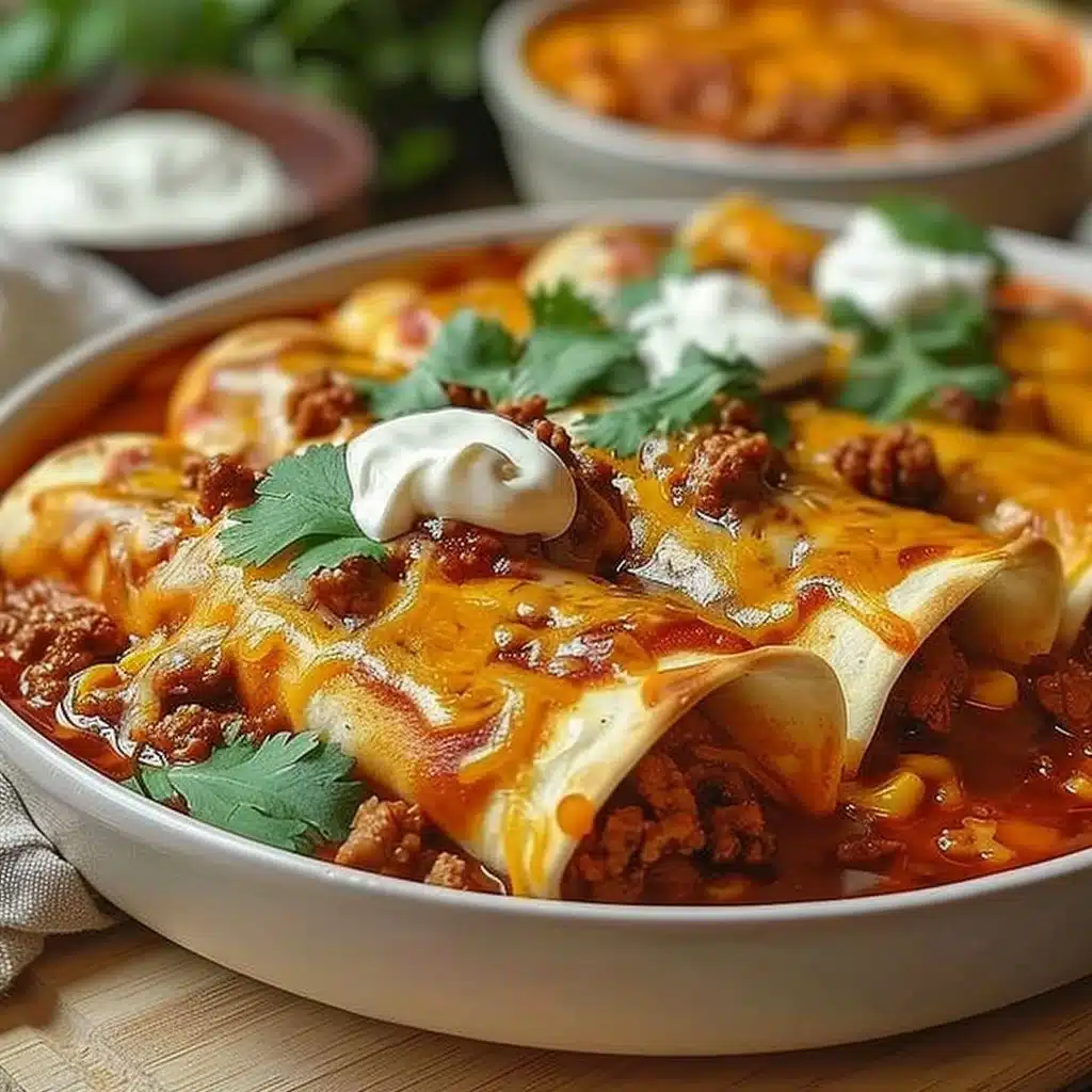 Ground Beef Enchiladas 3 Ground Beef Enchiladas