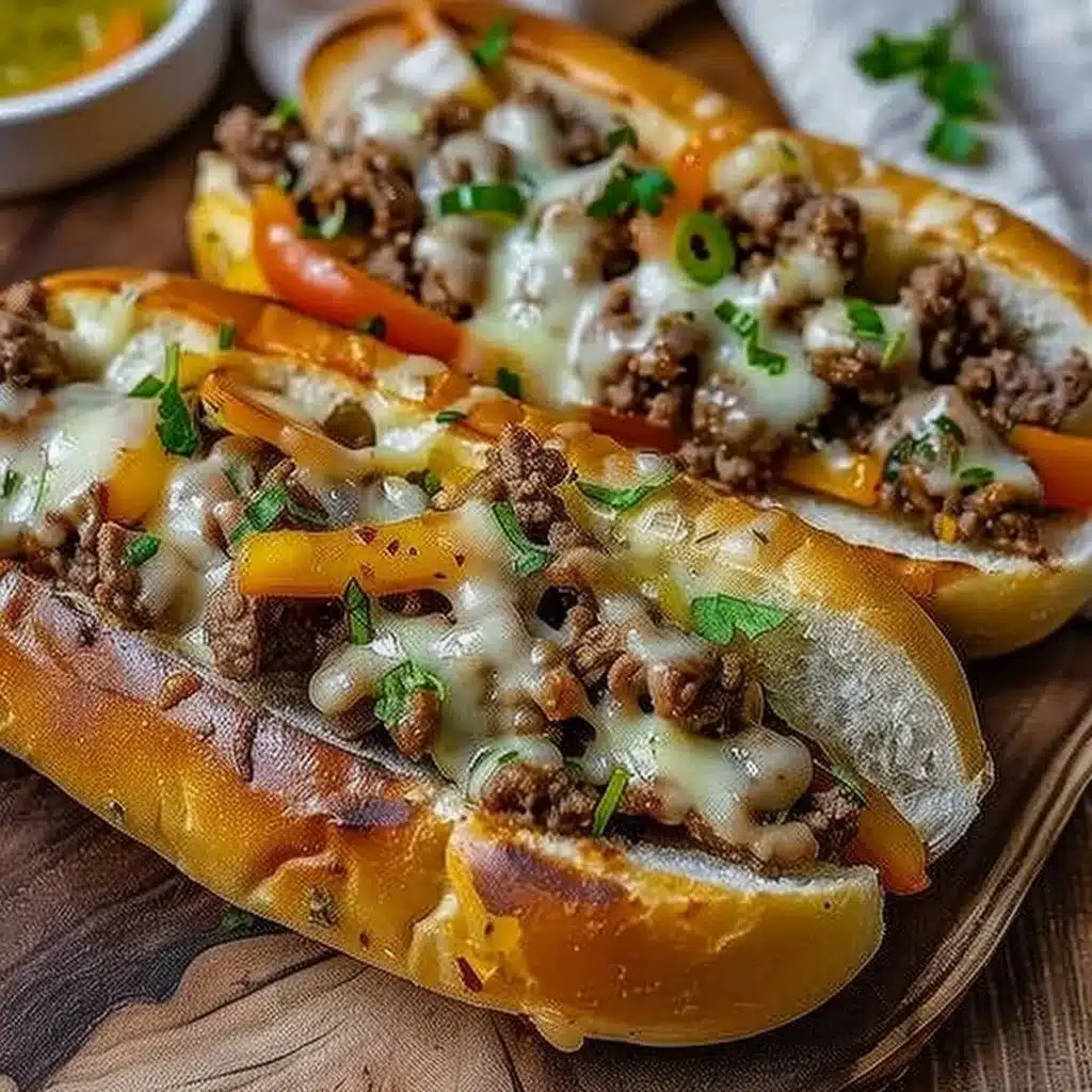 Ground Beef Philly Cheesesteaks 3 Ground Beef Philly Cheesesteaks
