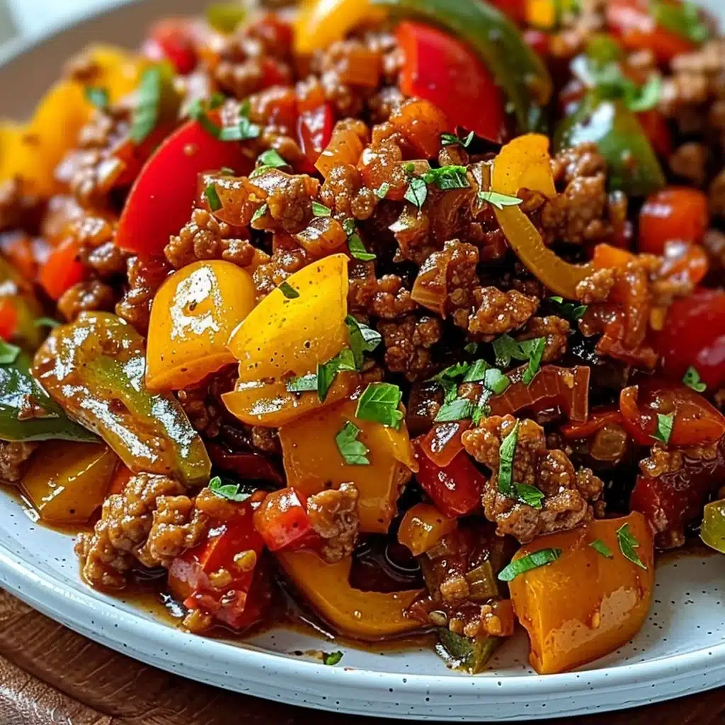Ground Turkey and Peppers 3 Ground Turkey and Peppers