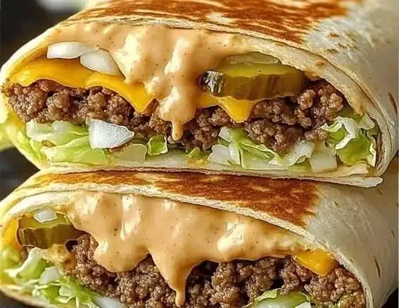 Homemade Big Mac Wraps 3 Homemade Big Mac Wraps