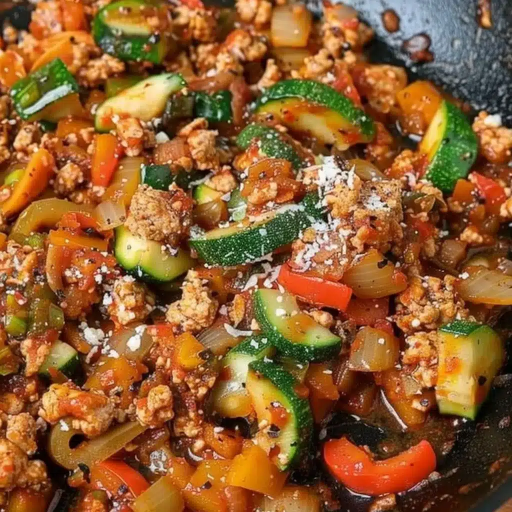 Italian Ground Turkey & Veggie Skillet 3 Italian Ground Turkey & Veggie Skillet