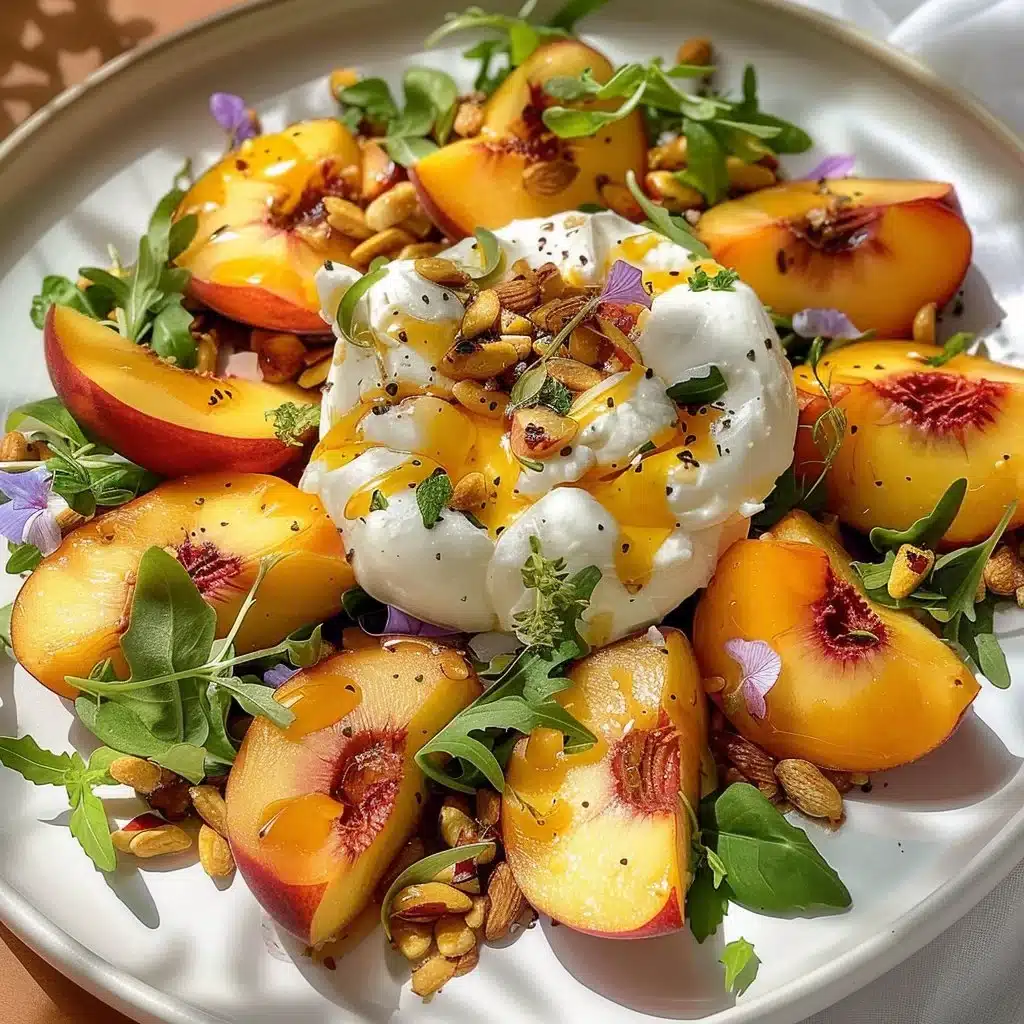 Peach Burrata Salad 3 Peach Burrata Salad