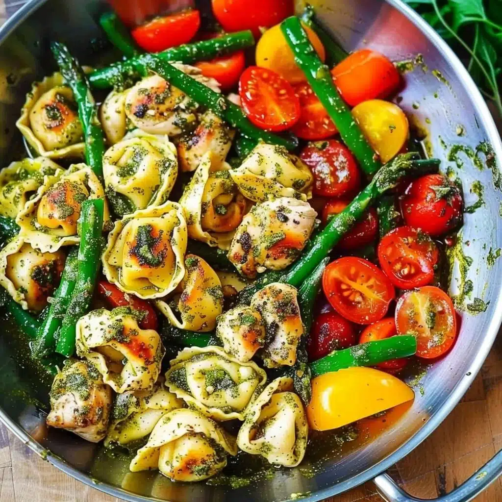 Pesto Chicken with Tortellini and Veggies 3 Pesto Chicken with Tortellini and Veggies