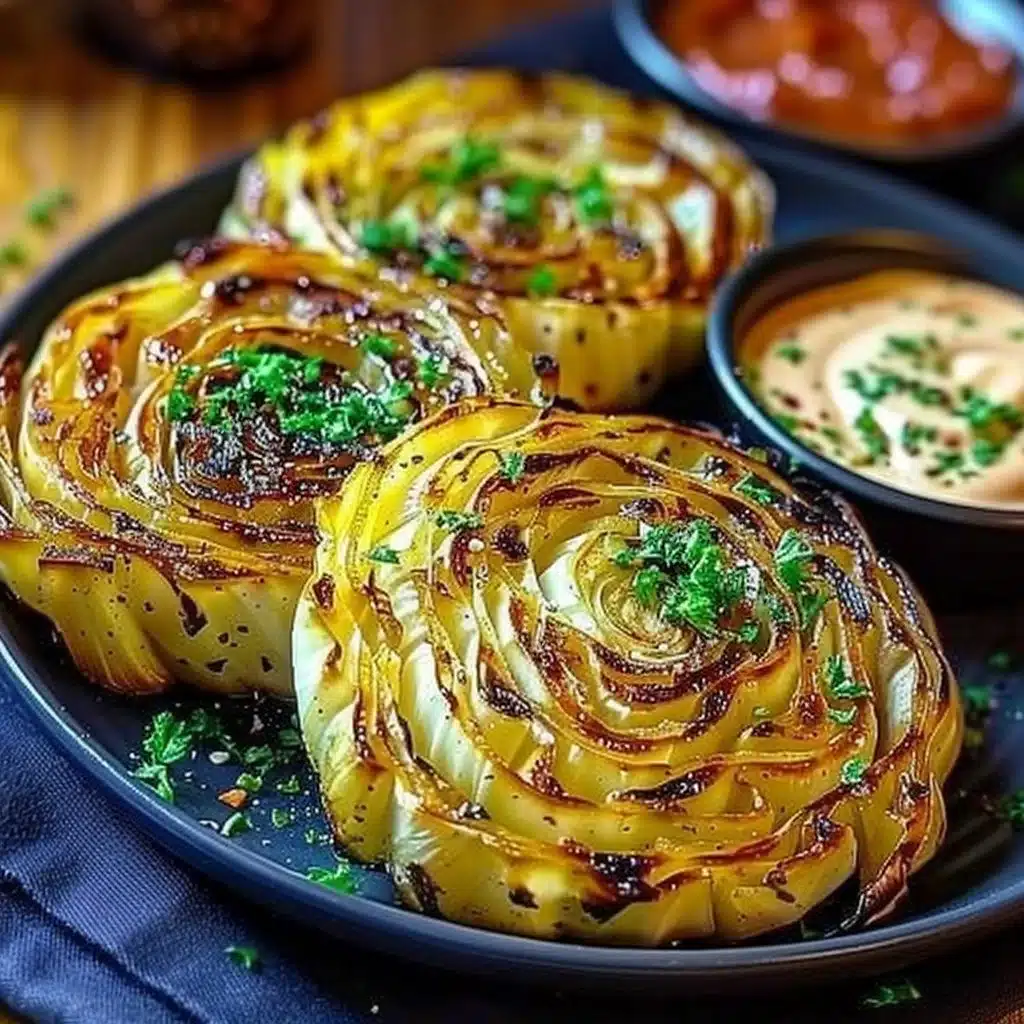 Roasted Cabbage Steaks 3 Roasted Cabbage Steaks