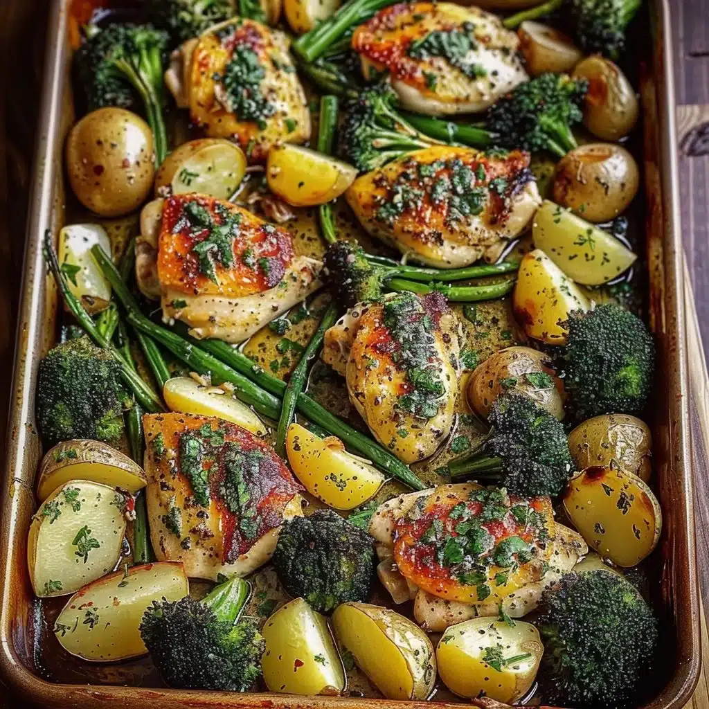 Sheet Pan Garlic Butter Chicken and Veggies 3 Sheet Pan Garlic Butter Chicken and Veggies