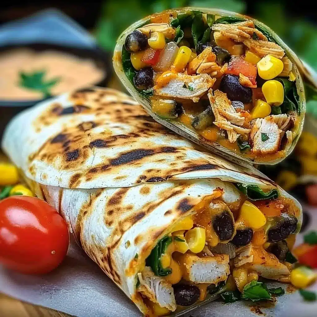 Southwest Chicken Wrap 3 Southwest Chicken Wrap