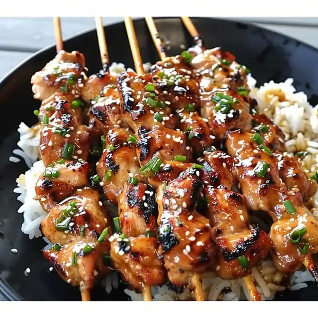 Teriyaki Chicken Skewers 3 Teriyaki Chicken Skewers