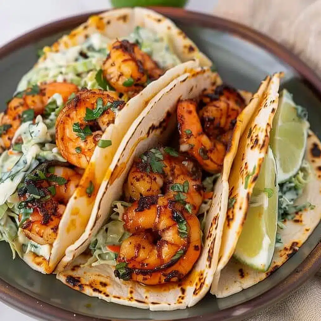 Cilantro Lime Shrimp Tacos with Creamy Slaw 3 Cilantro Lime Shrimp Tacos with Creamy Slaw