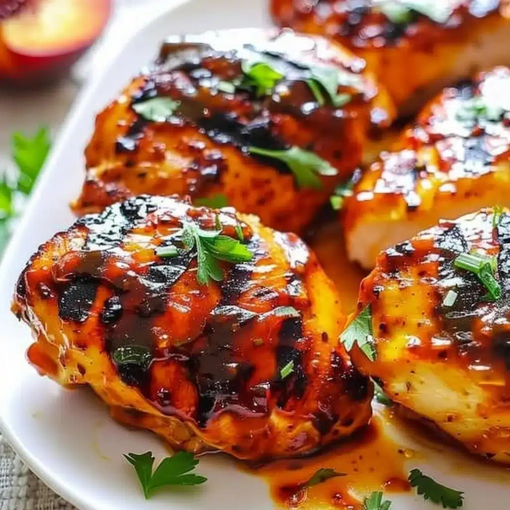 Grilled Chicken with Peach Preserves and Chili Garlic Sauce 3 Grilled Chicken with Peach Preserves and Chili Garlic Sauce