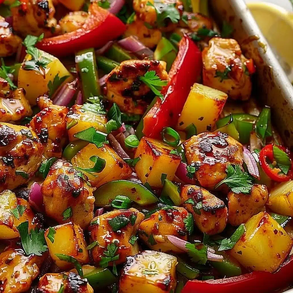 Hawaiian Chicken Sheet Pan 3 Hawaiian Chicken Sheet Pan