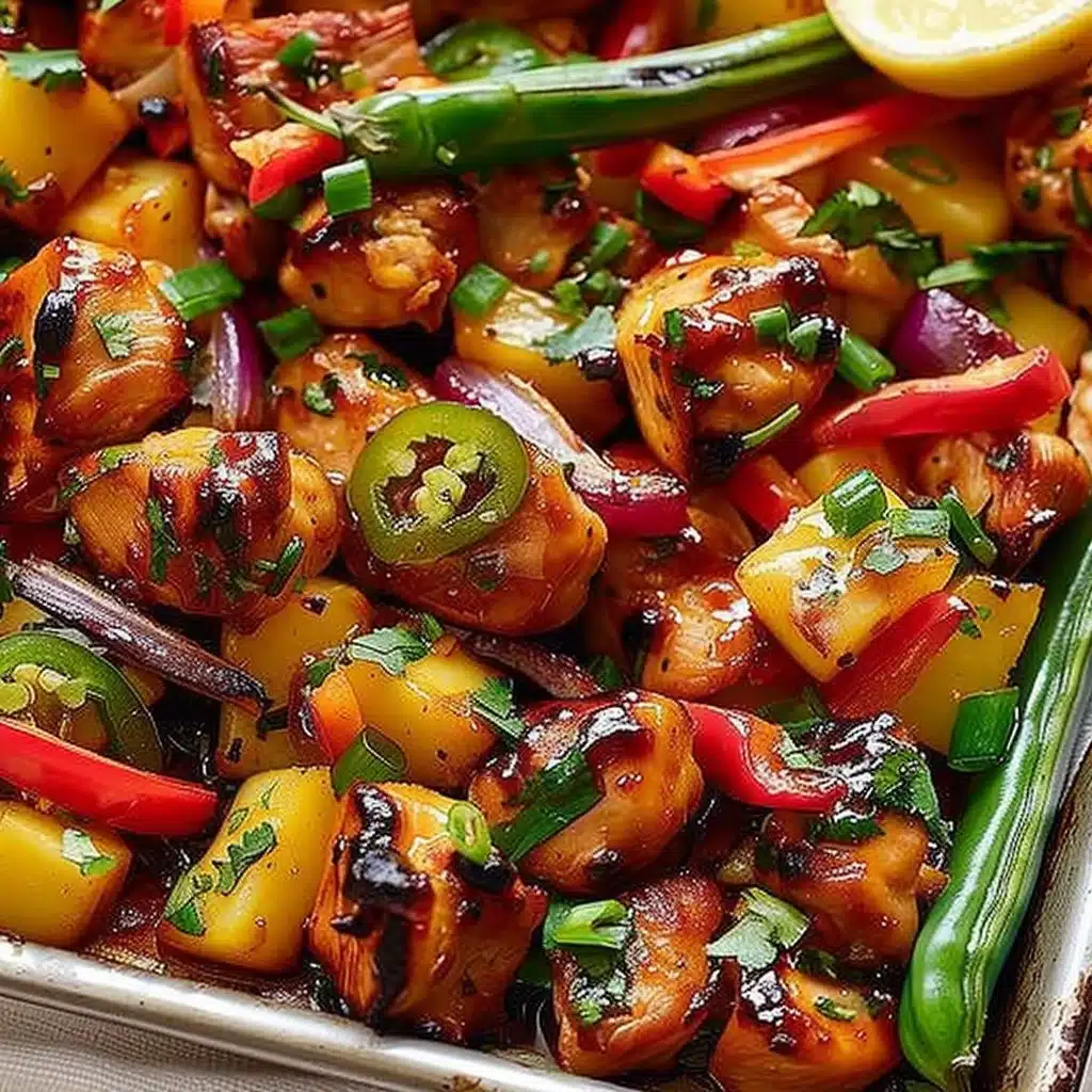 Hawaiian Chicken Sheet Pan 3 Hawaiian Chicken Sheet Pan